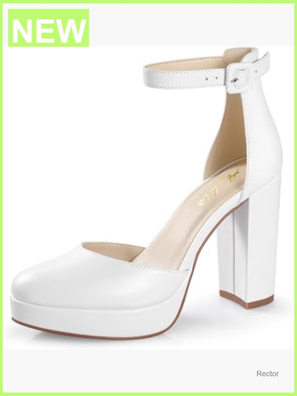 Closed Toe Chunky Block Heels Platform Pumps 4 Inch